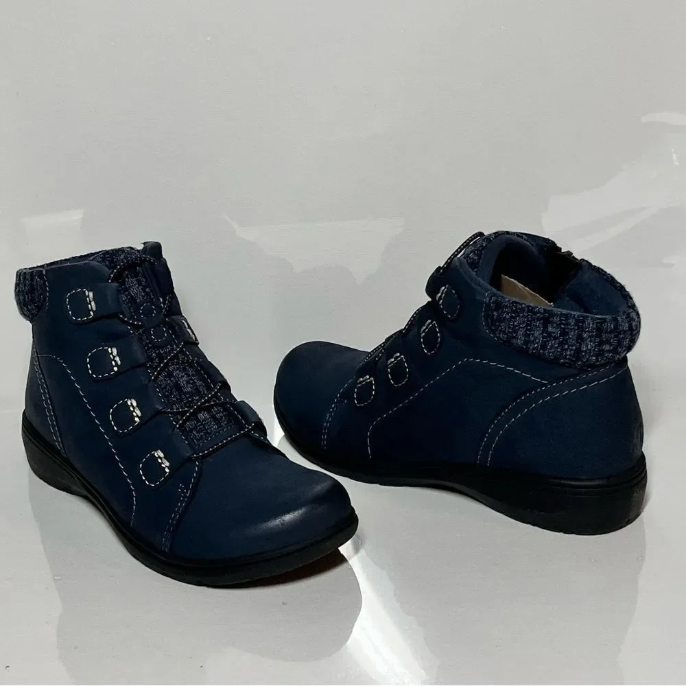 Clarks burnished leather
